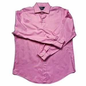 (NWOT) * Flamingo Polo Ralph Lauren Classic Regent Long Sleeve Dress Shirt -16.5